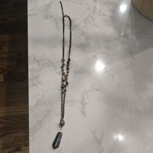 Multicolor Beaded Necklace with Pendant